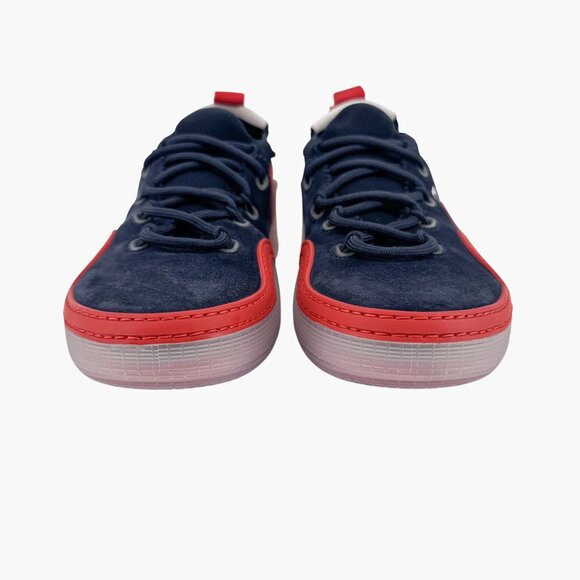 Christian Louboutin Arpoador Navy Drawstring Sneakers Size 39.5 US 9.5 Women's - Picture 7 of 16